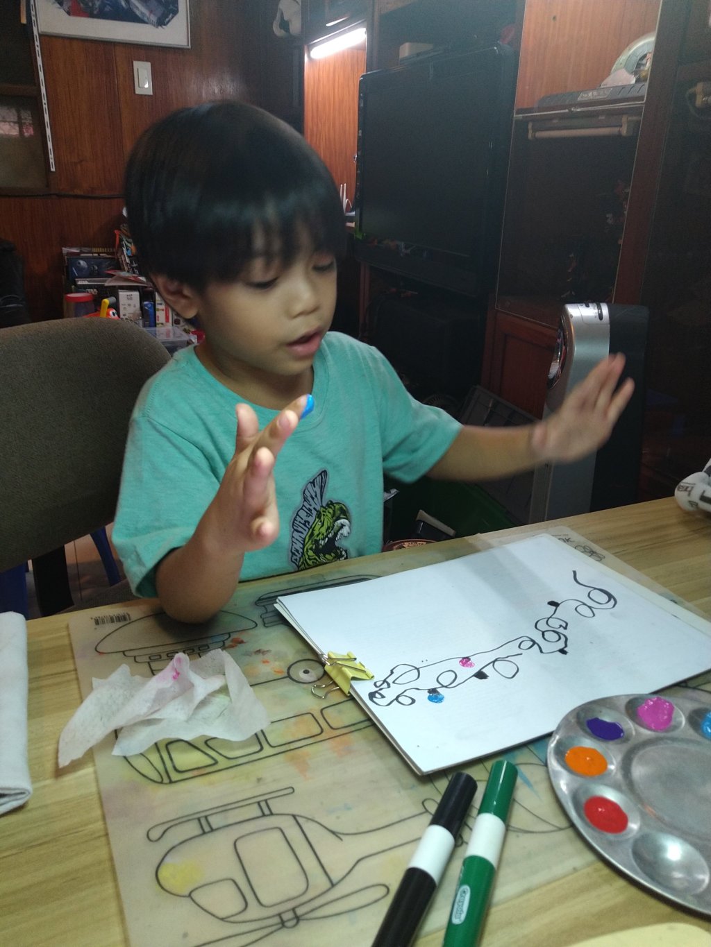 Teaching Fingerpaint Christmas&nbsp;Lights