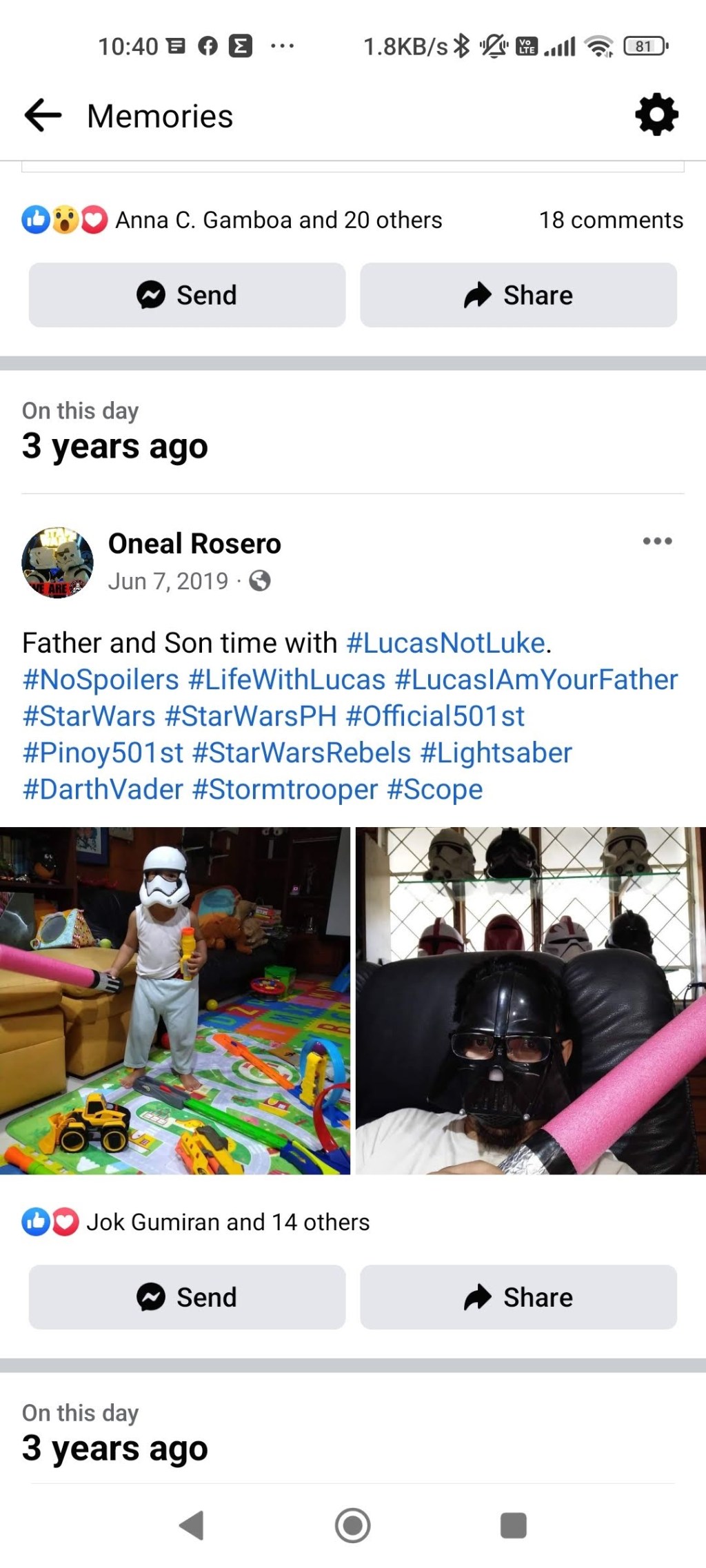 No, I am your&nbsp;father