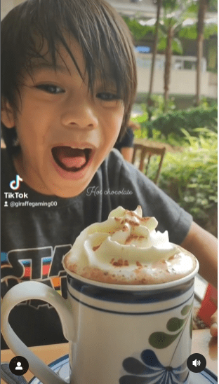 asking the little boy for permission to post